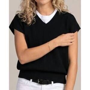 NEW KLD. SIGNATURE morris cashmere blend vest in black